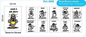 Carimbos Psico Avaliação Mod. Coruja - c/10 un.