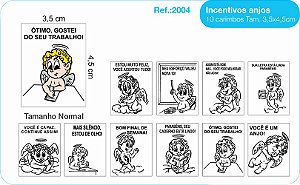 Carimbos Psico Avaliação Mod. Anjos - c/10 un.