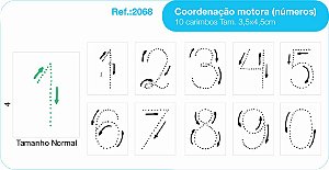 Carimbos Cordenação Motora Números - c/10 un.