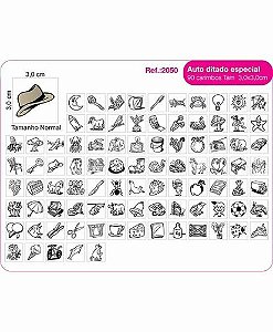 Carimbos Auto Ditado Especial - c/90 un.