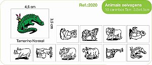 Carimbos Animais Selvagens  - c/10 un.