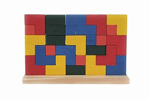 Blocos de Encaixe Vertical -  c/25 pçs. de encaixe Coloridas