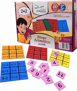 Bingo Aritmético - c/40 pçs. em EVA