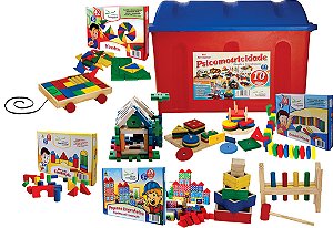 Baú Psicomotricidade  c/10 pçs. diversas