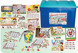 Baú Educação Infantil c/10 pçs. em Madeira