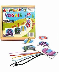Alinhavos Vogais - Cx. c/05 pçs. + 05 Cadarços