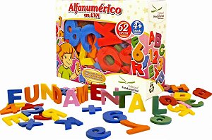 Alfanumérico em EVA c/62 pçs.