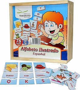 Alfabeto Ilustrado Espanhol - Emb. c/78 pçs.