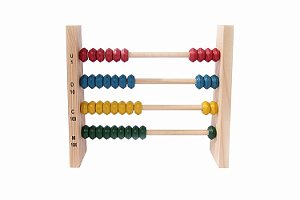 Ábaco Fechado - base 30x27 c/40 argolas MDF