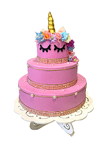 Bolo Fake Unicórnio (Aluguel)