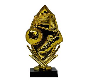 Troféu de Artilheiro Futebol Futsal Dourado Com Placa 17 cms