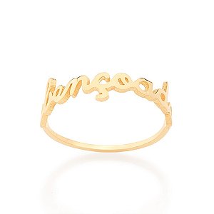 Anel Rommanel Skinny Ring Com A Descrição  Abençoada