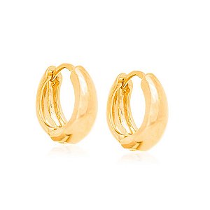 Brinco Rommanel Argola Larga Meia Cana Med 1,3 Cm