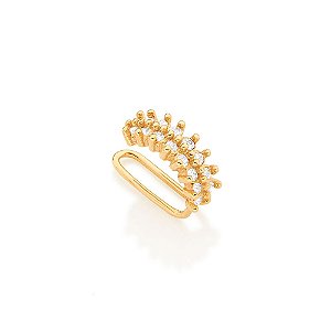 Brinco Rommanel Piercing De Pressão Formado Por 16 Zircônias De 1,50Mm Med 0,50Mm