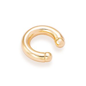 Brinco Rommanel Piercing De Pressão Em Tubo De Aro LisoMed 1,70Cm De Diametro(Joia Licenciada Coleção Giovanna Antonelli