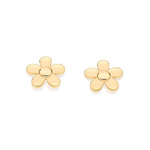 Brinco Formato Flor,Med 0,90 Cm X 0,90 Cm