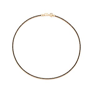 Gargantilha Rommanel "Choker" Riviera Composta Por 167 Cristais Redondos De 1,75 Mm  Med 37 Cm (Joia Licenciada Coleção
