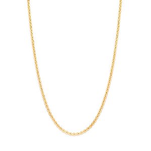 Gargantilha Rommanel Formada Por Corrente De Elos Redondos De 4 Mm, Chapa 0,50 Mm Med 42 Cm(Joia Lic  Coleção Giovanna A