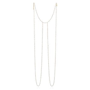 Gargantilha Rommanel Body Chain Composta Por 460 Cristais Facetados De 3,0 Mm (A Quantidade De Cristais Pode Variar),Med