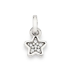 Pingente Rommanel No Formato Estrela, Cravejado Por 6 Zircônias De 1,0 Mm Med 1,2 Cm X 0,60 Cm