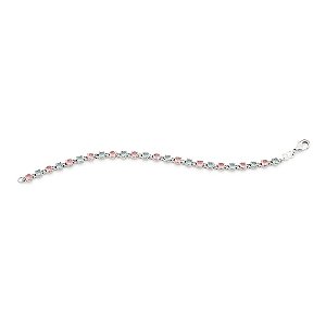 Pulseira Rommanel Composta Por 24 Cristais De 4,0 Mm, Com Fecho Lagosta De 1,1 CmMed 18 Cm (Joia Licenciada Coleção Ana