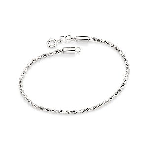 Pulseira Rommanel Formada Por Corrente De Elo Baiano Fino Med 18/19 Cm