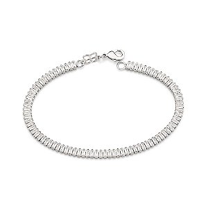 Pulseira Riviera Cravejada Por 83 Zircônias Baguetes De 3Mm,
Med, 17 Cm (Joia Licenciada Coleção Giovanna Antonelli)