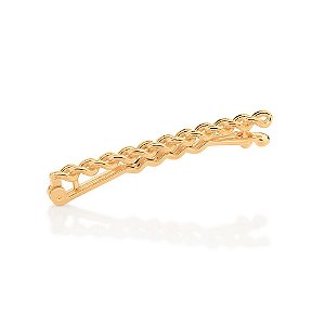 Presilha de Cabelo Rommanel Formato De Elos De Corrente,Med 5,4 Cm X 0,50 Cm