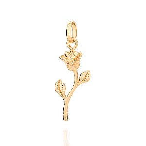 Pingente Rommanel No Formato De Rosa. Med 2,50 Cm(Joia Licenciada Coleção Ss 1ª Edição)