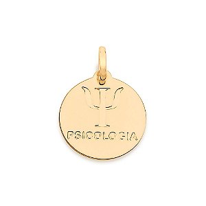 Pingente Rommanel Medalha Formado Por Símbolo Profissão Psicologia.Med 2,0 Cm X 1,5 Cm
