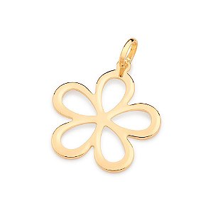 Pingente Rommanel Formato Flor VazadaMed 3,2 Cm X 2,5 Cm(Joia Licenciada Coleção Ana Hickmann)