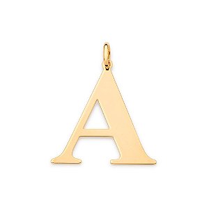 Maxi Pingente Formato Letra Med 3,9 Cm X 3,8 Cm ( Letra W)(Joia Licenciada Coleção Giovanna Antonelli)