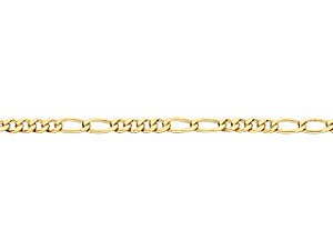 Pulseira Rommanel Formada Por Fio Alternado 4X2  0,80 Laminado Med 18/19 Cm