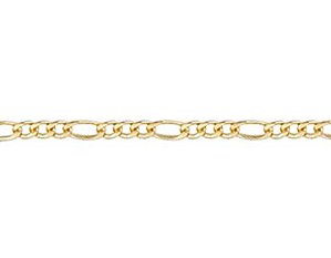 Pulseira Rommanel Formada Por Fio Alternado 3X1 1,50 Laminado Med 19/20/21/22 Cm