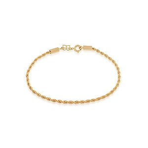 Pulseira Rommanel Formada Por Fio Baiano Fino Med 18/19 Cm