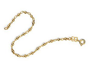 Pulseira Rommanel Fio Com Bolinhas De Metal  Med 16 Cm