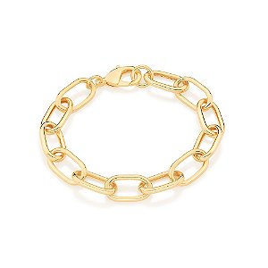 Pulseira Rommanel Formada Por Fio Elos Ovais Médios Med 20 Cm