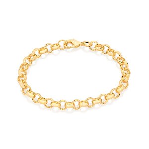 Pulseira Rommanel Formada Por Corrente De Elo Português De 7,0 Mm Med 19 Cm (Joia Lic  Coleção Giovanna Antonelli)