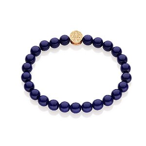 Pulseira Shambala Composta Por 25 Cristais De 8,00 Mm E 1 Pingente Com Símbolo De São Bento,Med, 7,00 Cm De Diãmetro,