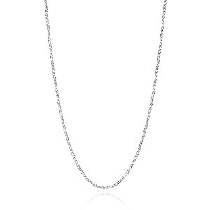 Cordão Formado Por Corrente De Elo Batido Diamantado Med 60 Cm - 332327