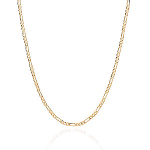 Cordão Formado Por Corrente Groumet Diamantada Elo 3X1 Fio 0,80 Mm,Med,70 Cm,