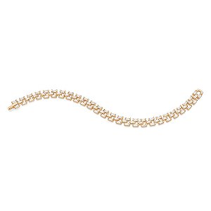 Pulseira Composta Por 77 Zircônias Baguete De 4,00 X 2,00 Mmmed 19 Cm Rommanel