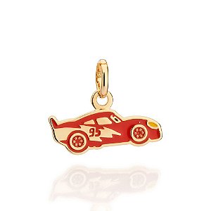 Pingente Carro Relâmpago Mcqueen Com Aplicação De Resina.Med. 1,4 Cm X 1,8 Cm (Joia Licenciada Coleção Disney) Rommanel