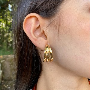 Argola Tripla Basic G