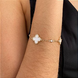 Pulseira Trevo em Madrepérola