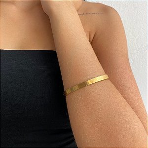 Bracelete Basic em Aço Banhado