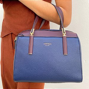 Bolsa Média Marinho e Marsala