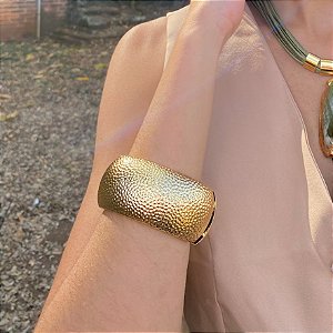 Bracelete Banhado Texturizado