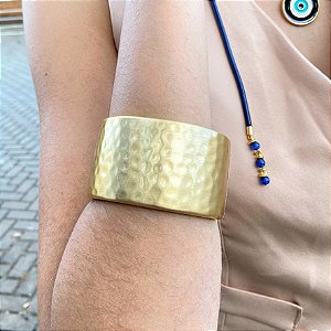 Bracelete Banhado Texturizado e Escovado