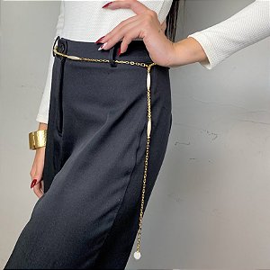 Colar Cinto com Pérolas | Elegância e Versatilidade